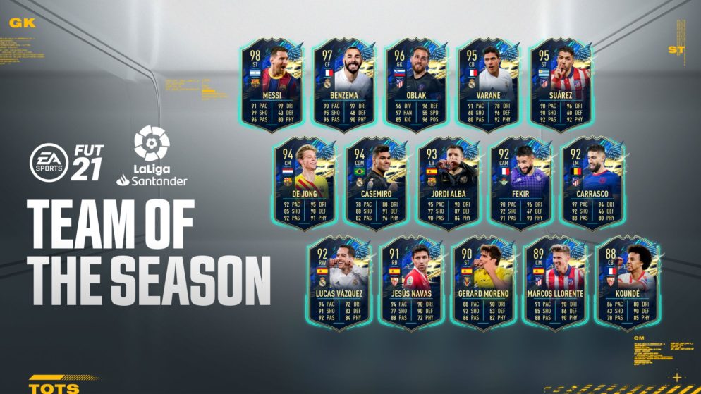 FIFA 21: El equipo de la temporada (TOTS) de la Liga Española